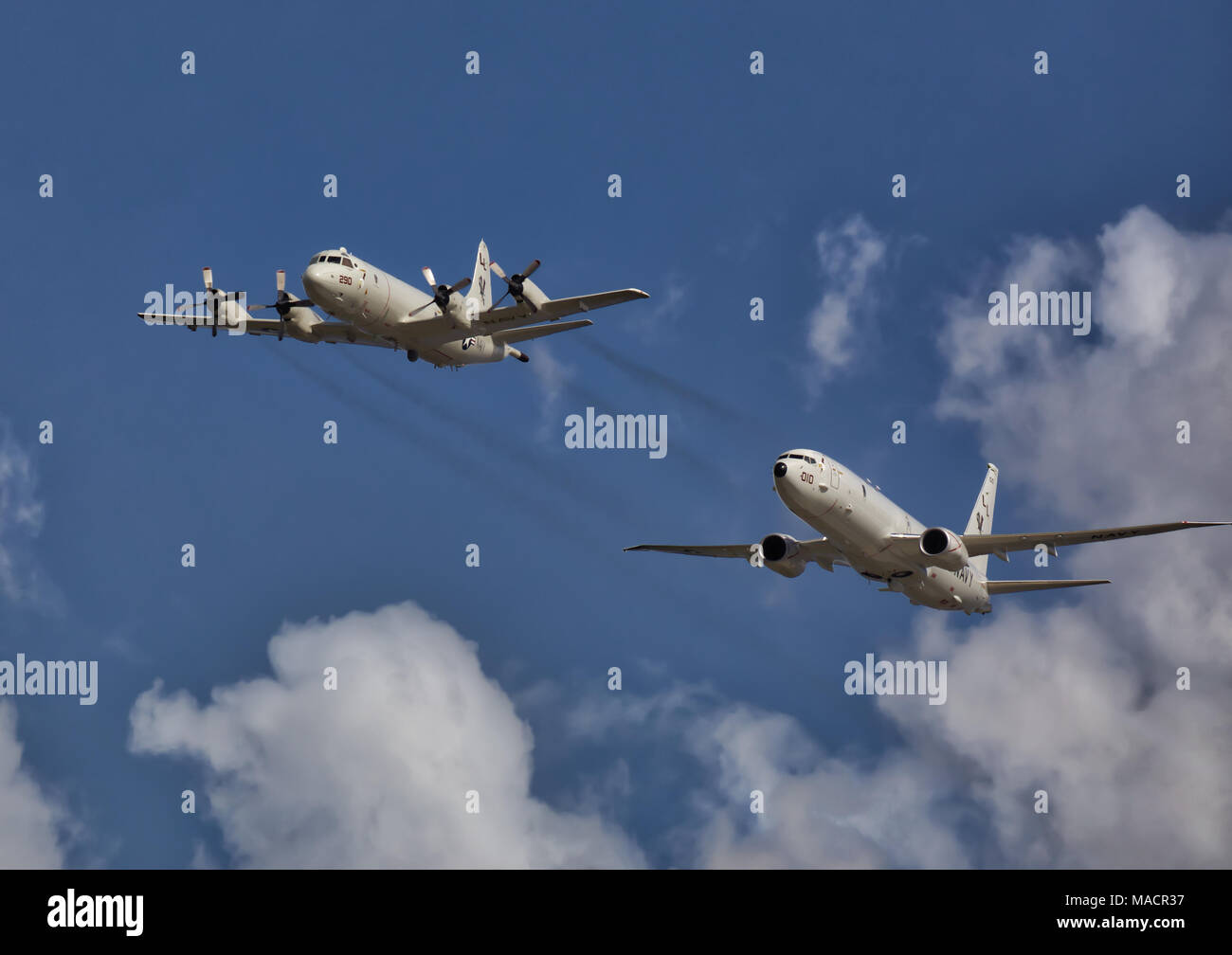 Orion e Poseidon aeromobile Foto Stock