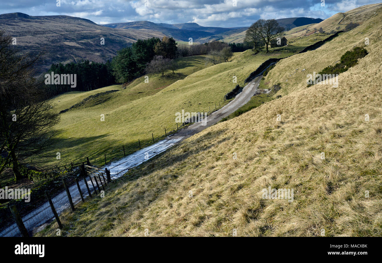 Bell Hagg Granaio, il Peak District, Inghilterra (24) Foto Stock