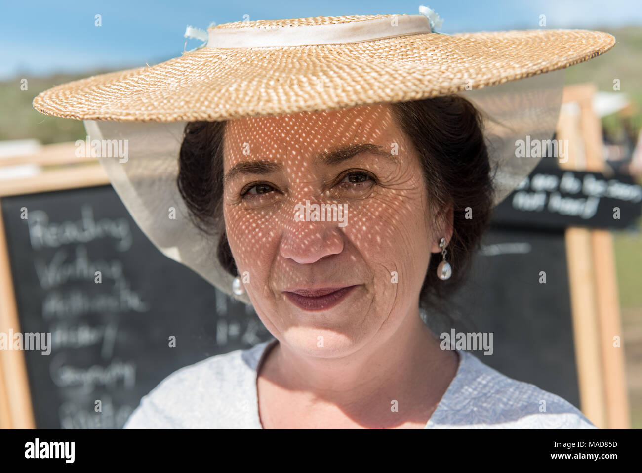 MOORPARK, CA - 18 Marzo: il blu e grigio guerra civile Rievocazione storica a Moorpark, CA è la più grande battaglia rievocazione storica a ovest del Mississippi. Foto Stock