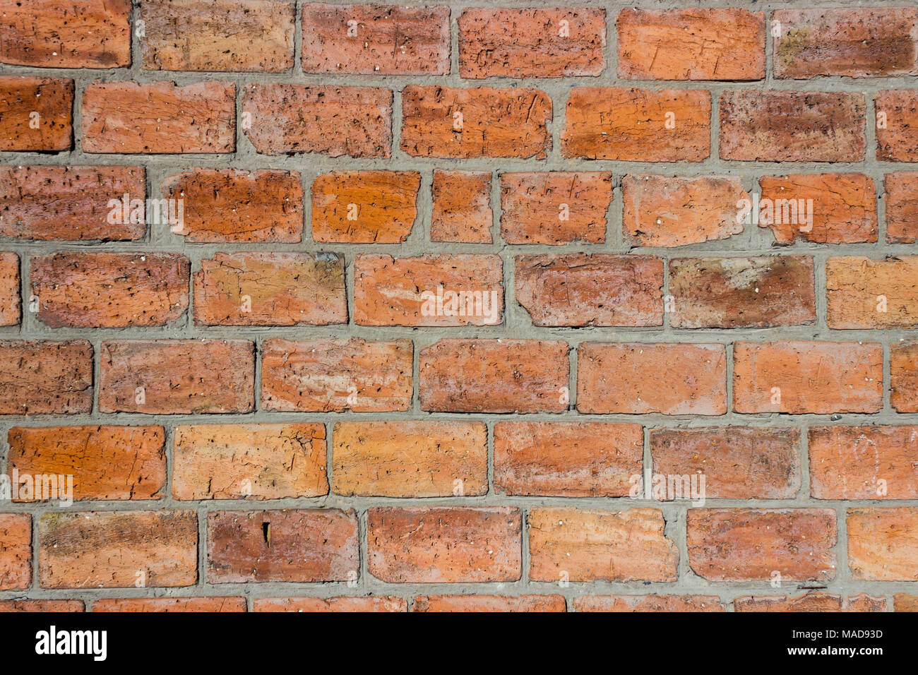 Sfondo Di Un Muro Di Mattoni Realizzata In Mattoni Di Colore Rosso Mattone Di Grandi Dimensioni Foto Stock Alamy