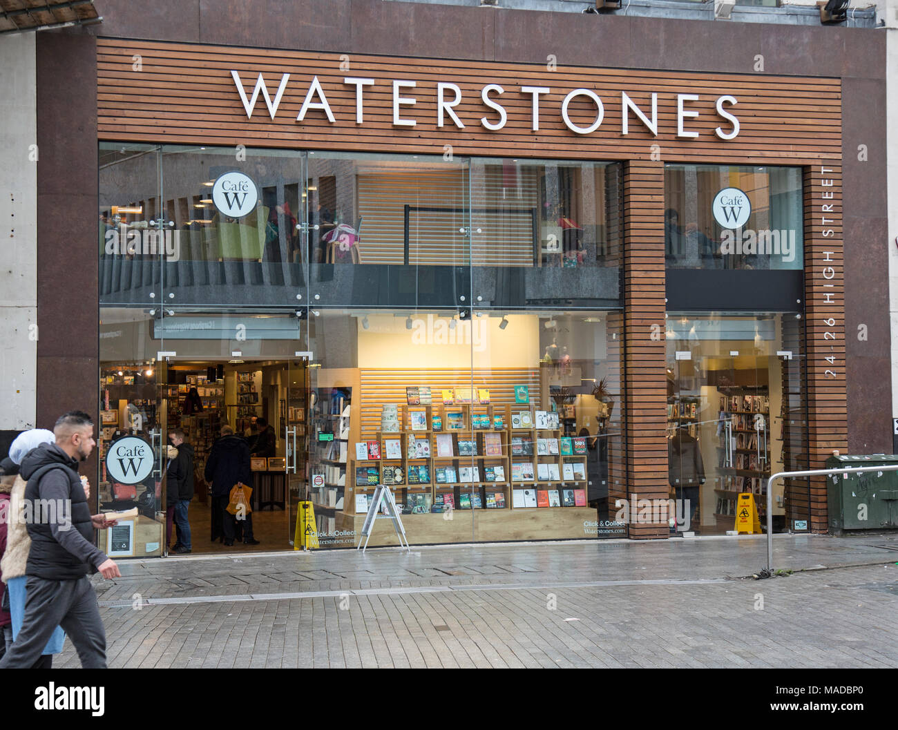 Libreria Waterstones nel centro di Birmingham, Inghilterra. Foto Stock