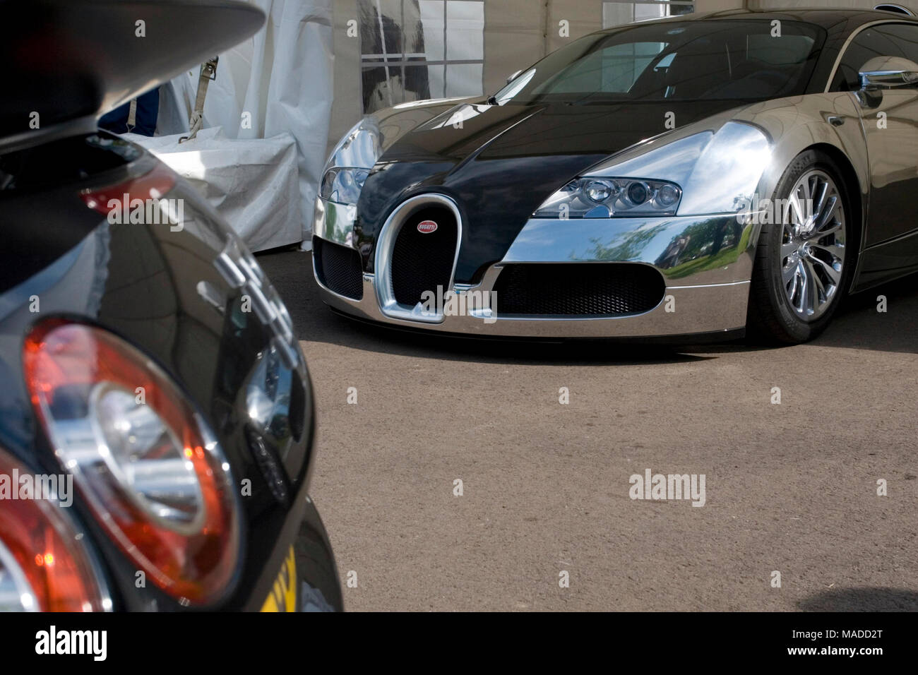 Bugatti Veyron Eb 16,4, Prescott speed hill climb, Gloucestershire 2009 Foto Stock