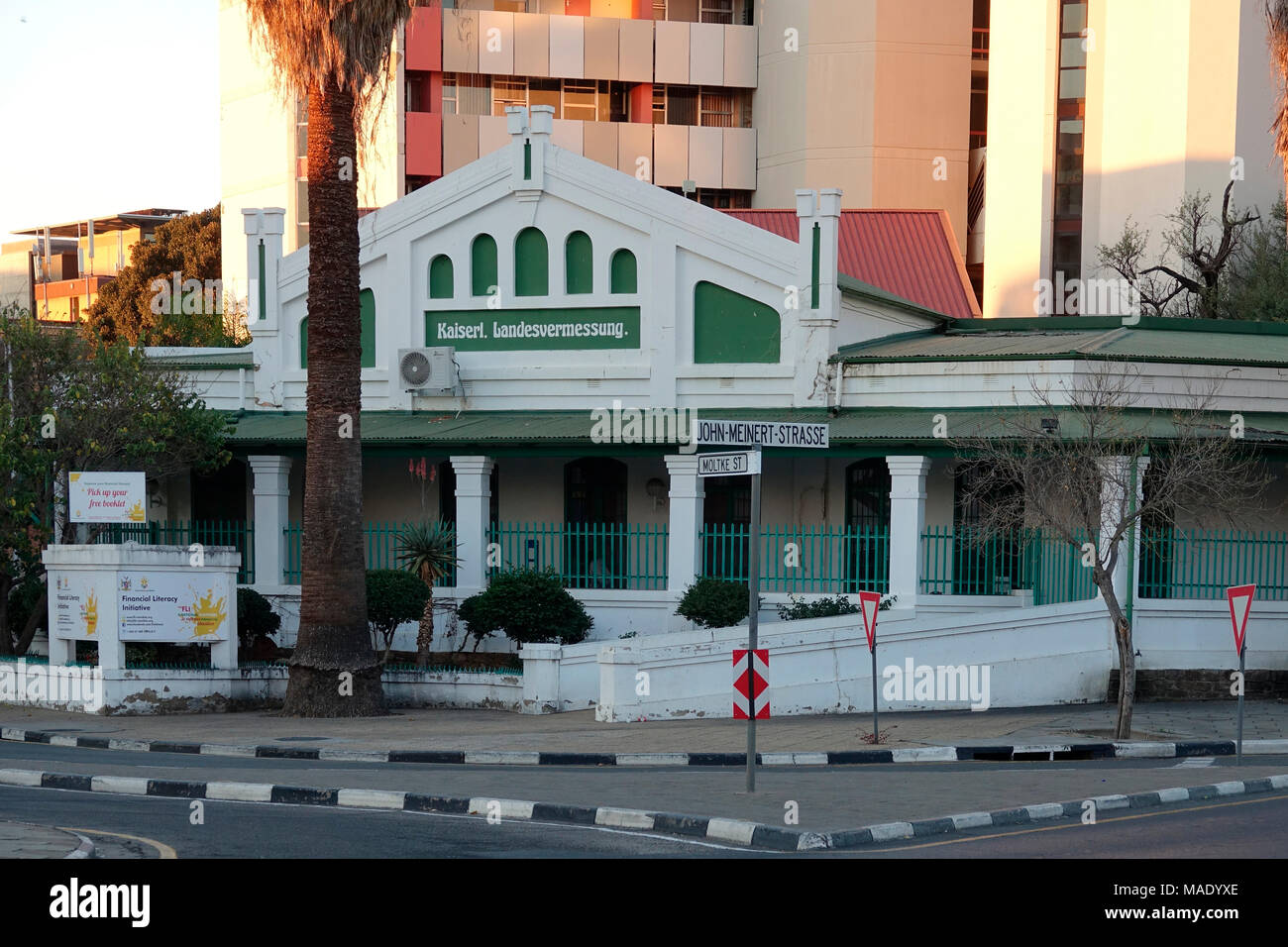 Windhoek Imperial Agrimensura Oude Voorpost Viale Indipendenza Foto Stock