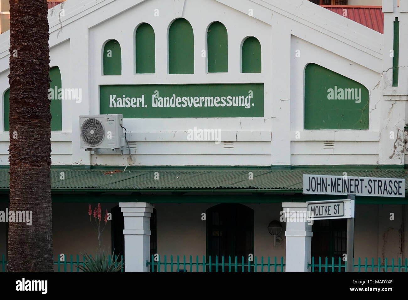 Windhoek Imperial Agrimensura Oude Voorpost Viale Indipendenza Foto Stock