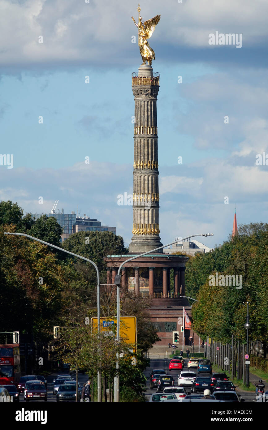 Berlin Colonna della Vittoria Foto Stock