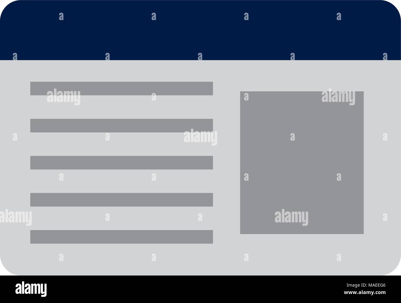 Id Card icona isolato illustrazione vettoriale design Illustrazione Vettoriale