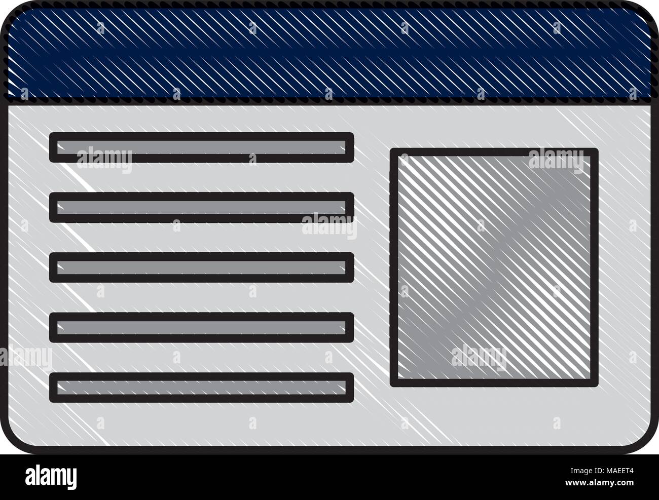 Id Card icona isolato illustrazione vettoriale design Illustrazione Vettoriale