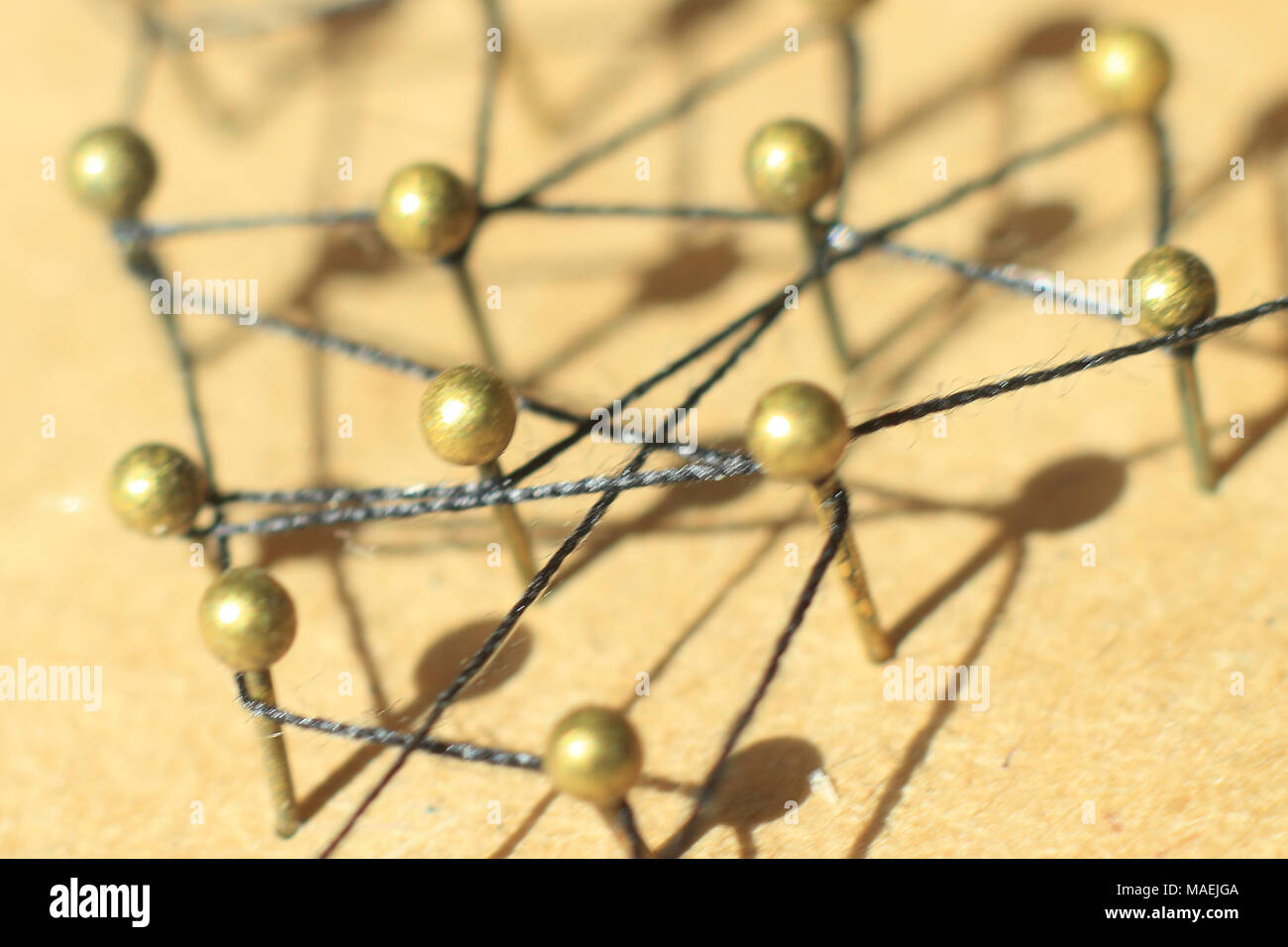 Concetto di una rete sociale con il leader Foto Stock