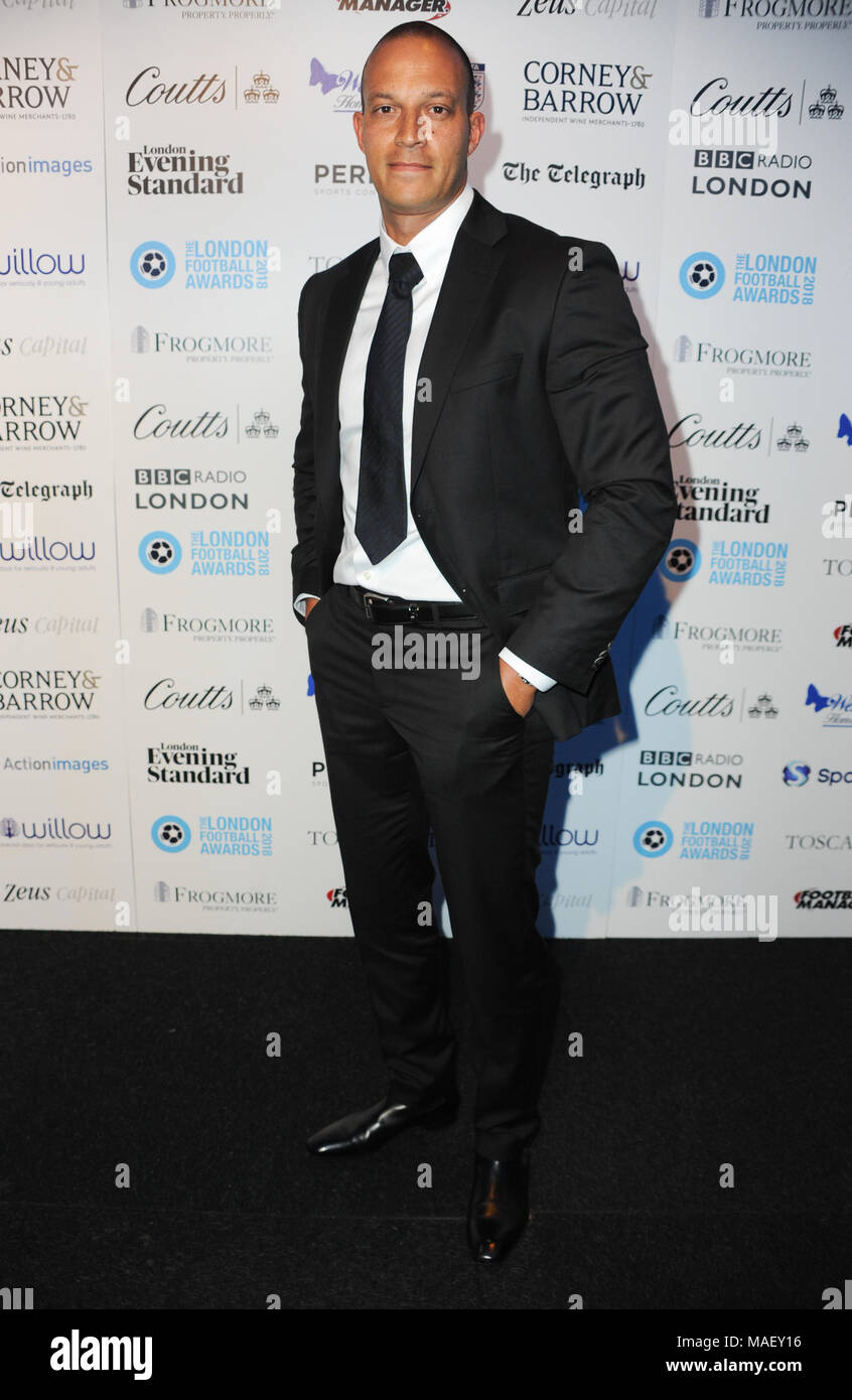 2018 Londra Football Awards a Battersea Evolution con: Bobby Zamora dove: Londra, Regno Unito quando: 01 Mar 2018 Credit: WENN.com Foto Stock