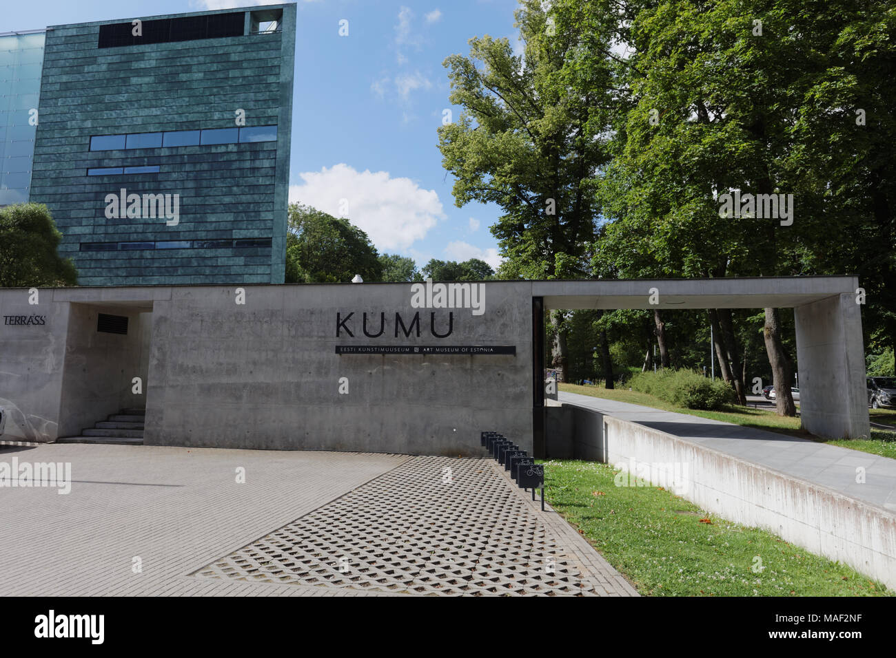 KUMU Art Museum di Estonia a Tallinn Foto Stock