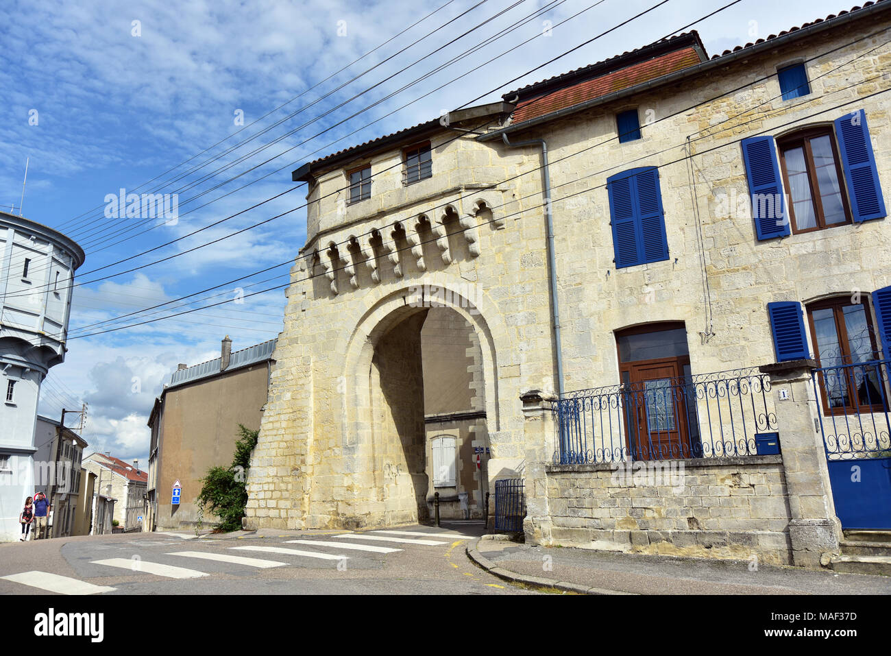 Porte di Châtel Châtel, cancello in Verdun, Meuse, Francia Foto Stock