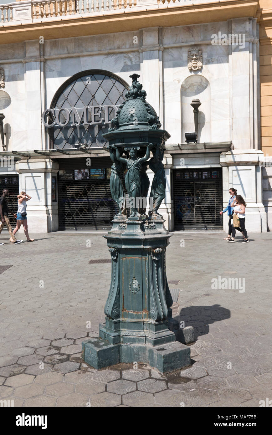 Wallace fontana a Barcellona, Spagna Foto Stock