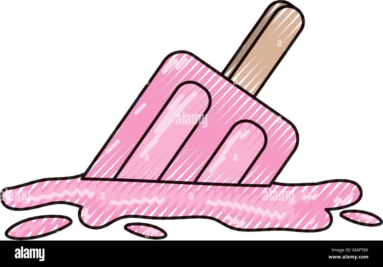 Deliziosi dolci e schioccato gelato tavolozza Illustrazione Vettoriale