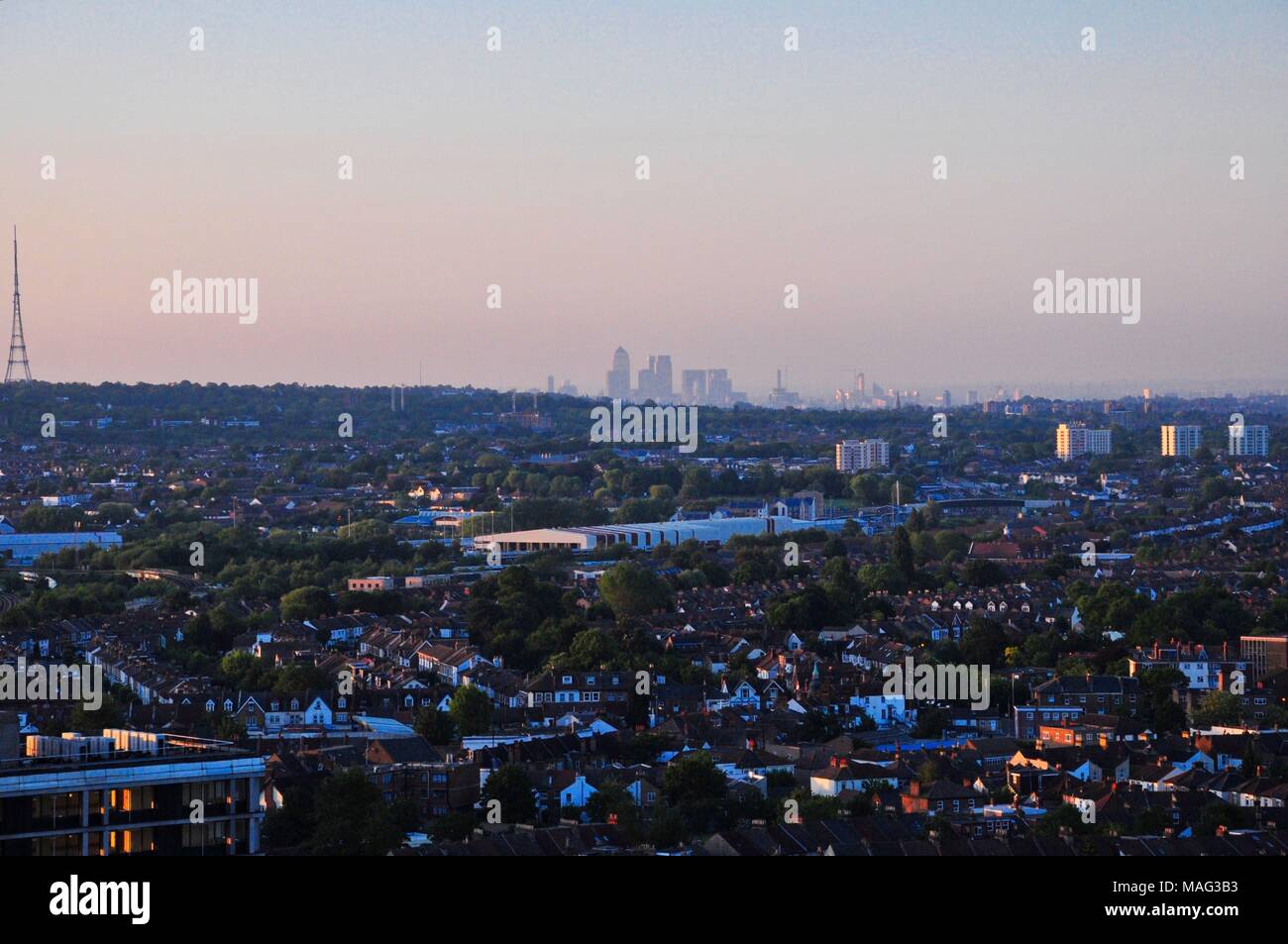 Croydon Skyline adottate nel giugno 2015 Foto Stock