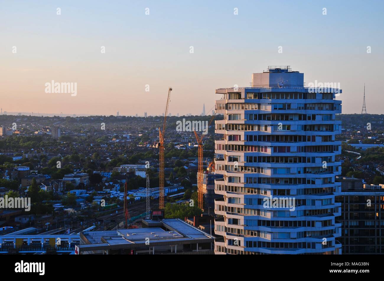 Croydon Skyline adottate nel giugno 2015 Foto Stock