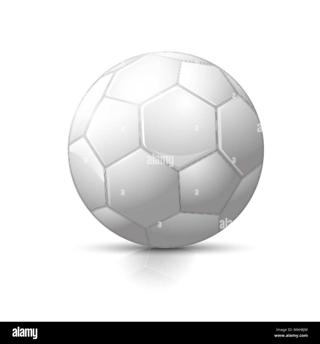 Pallone da calcio con design classico Illustrazione Vettoriale