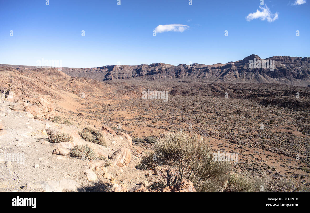 Tenerife paesaggio lunare Foto Stock