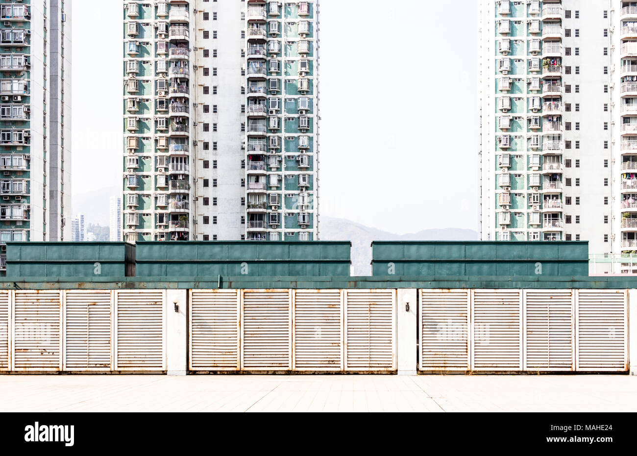 Quartiere residenziale di Hong Kong Foto Stock