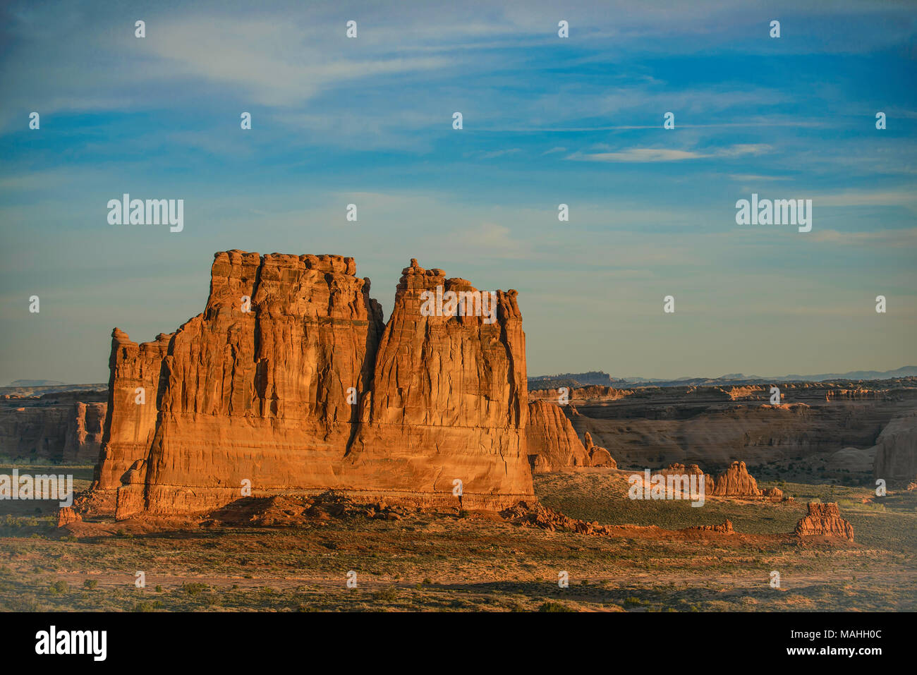 L'organo, Buttes, Arches National Park, Utah, Stati Uniti d'America, da Bruce Montagne/Dembinsky Foto Assoc Foto Stock