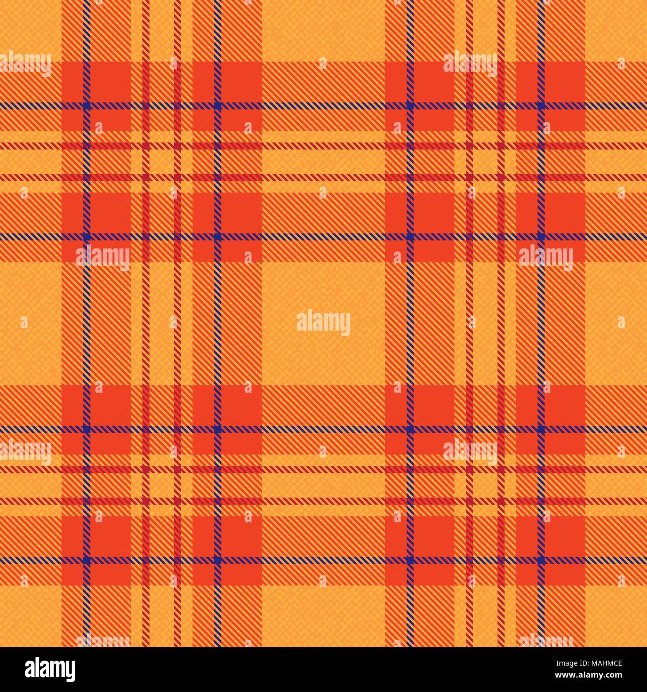 Vettore di tartan scozzese pattern sfondo in colore giallo. Illustrazione Vettoriale