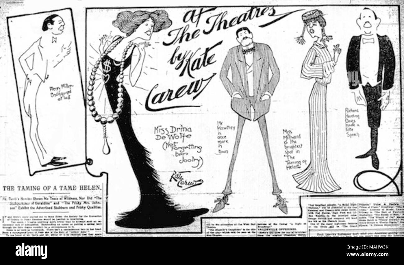 Artwork da Kate Carew (Giugno 27, 1869 - 11 febbraio 1961). Questa illustrazione è di dominio pubblico perché è stato pubblicato per la prima volta negli Stati Uniti prima di 1923. . 4 ottobre 2007, 21:31:32. Daderot Foto Stock