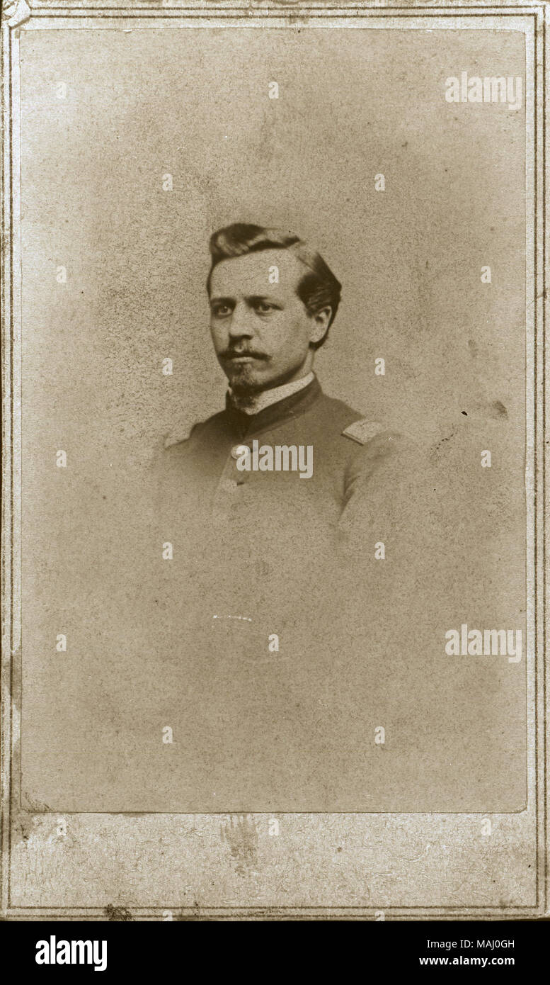 Titolo: Otto Lademann. (Capitano, società F, 3° Missouri Fanteria di volontariato). . 1863. Holke e Benecke Foto Stock