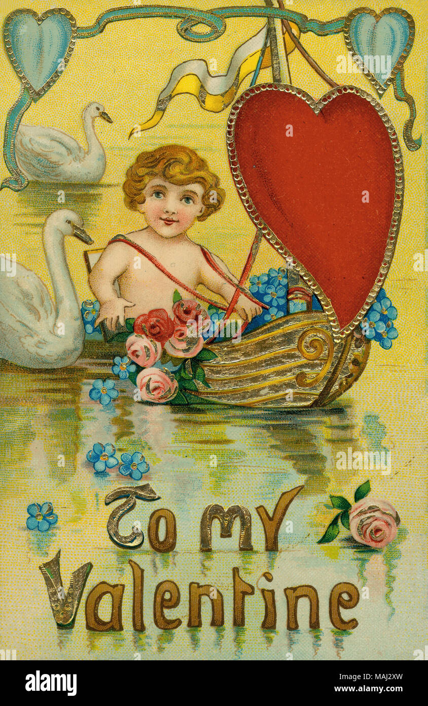 Titolo: "A mio Valentine.' . circa 1910. Foto Stock