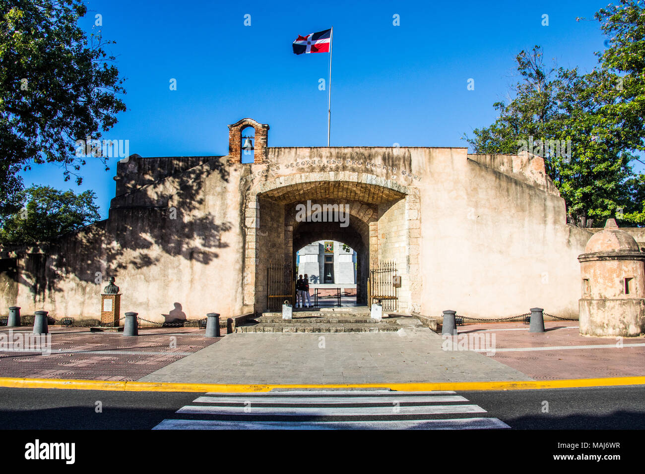 Puerta del Conde, El Baluarte del Conde, Santo Domingo, Repubblica Domnican Foto Stock
