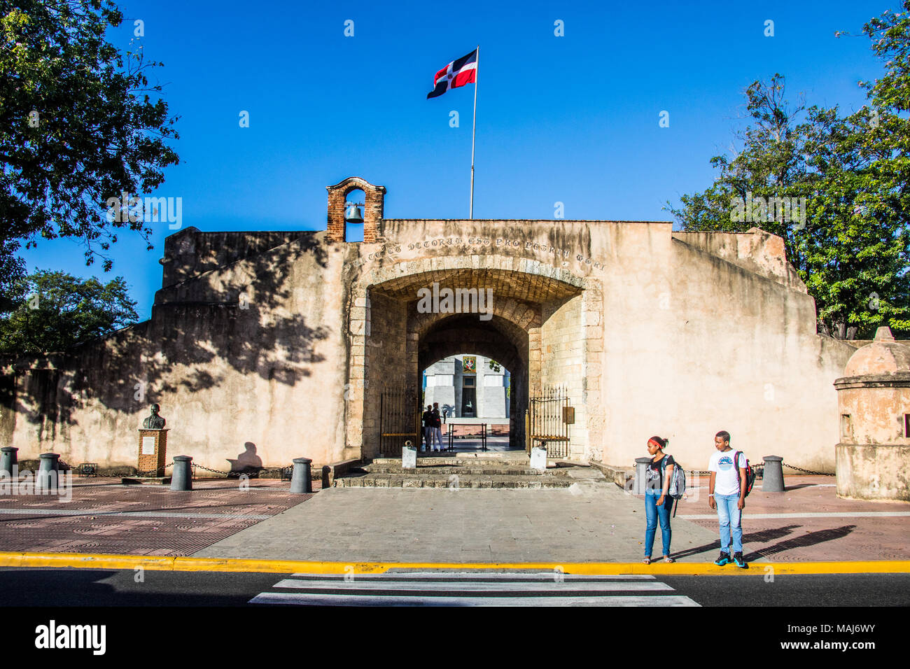 Puerta del Conde, El Baluarte del Conde, Santo Domingo, Repubblica Domnican Foto Stock