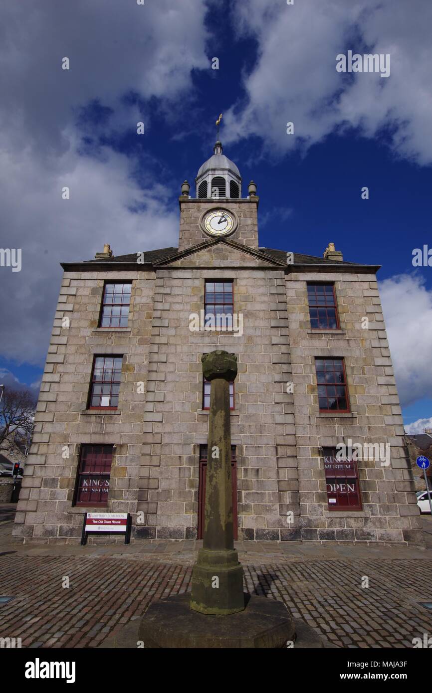 La Old Town House, edificio del periodo del 1788, Old Aberdeen, Scozia, Regno Unito. Foto Stock