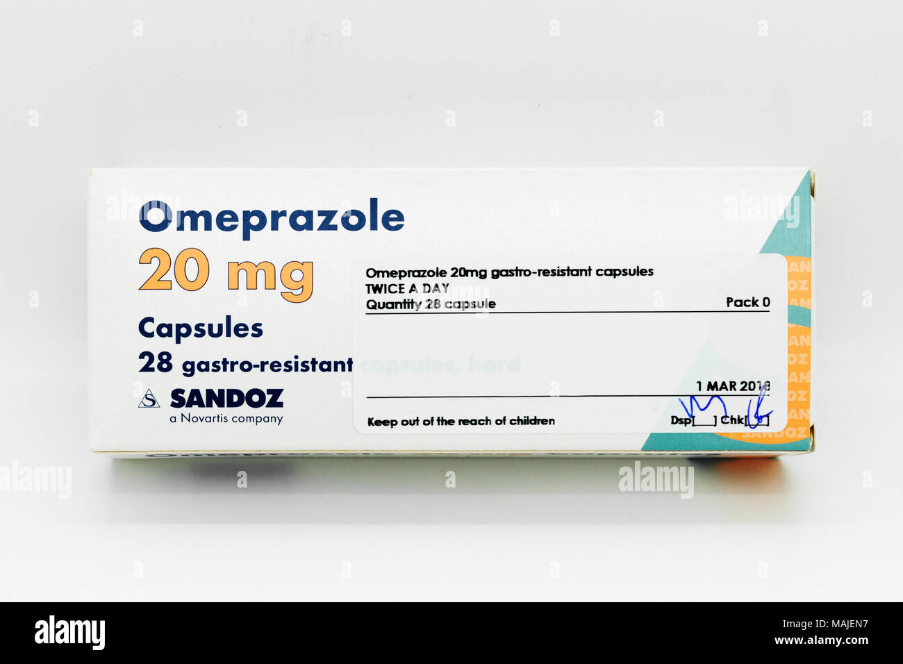Omeprazolo indigestione di trattamento, Foto Stock