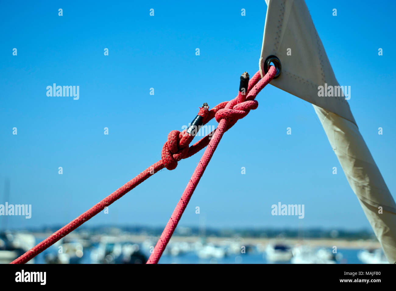 Immagine del laminato in barca a vela braccio Foto Stock