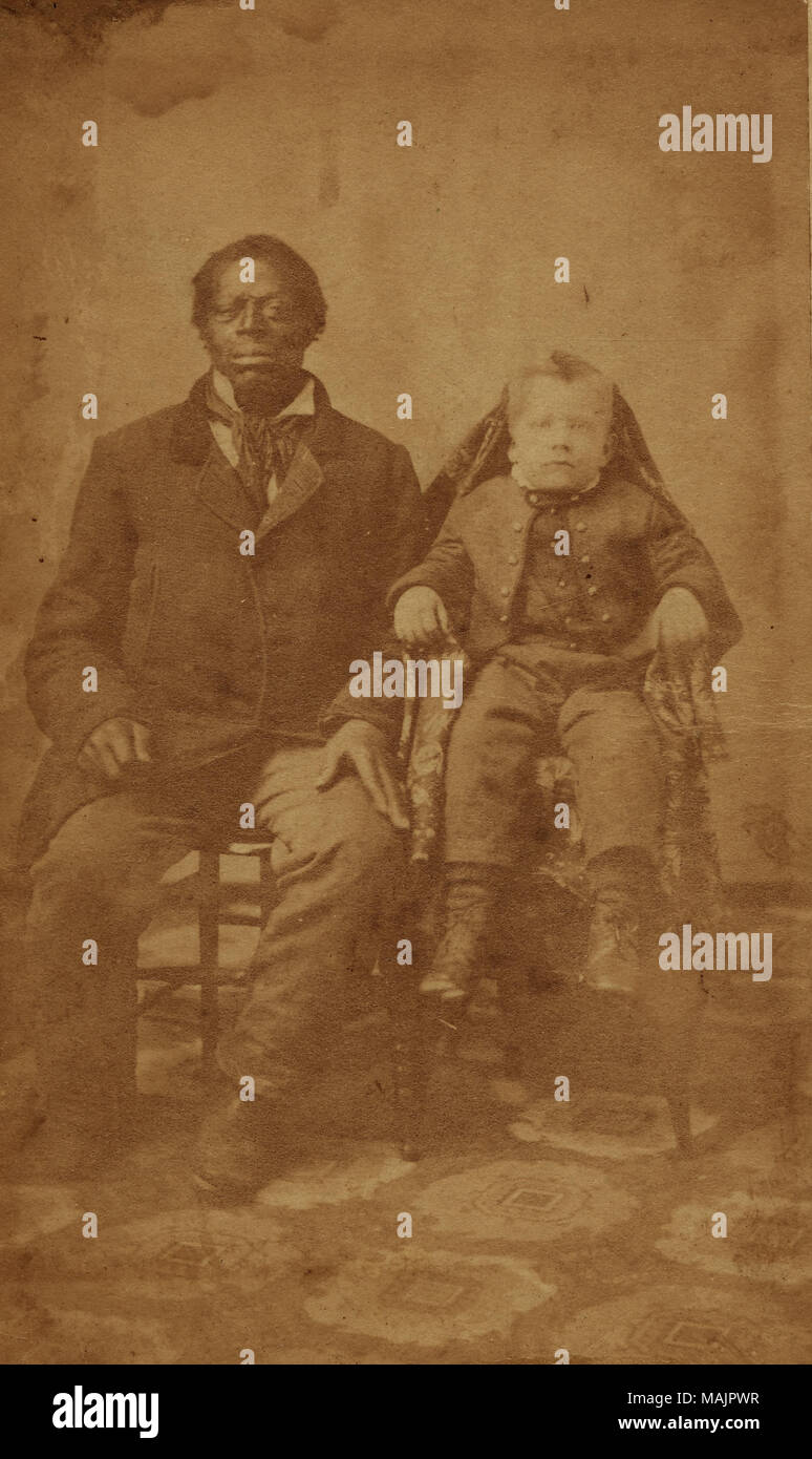 Il censimento 1860 indica che Robert B. Smith, nativo Kentuckian, era un agricoltore in Lexington township di Lafayette County, Missouri. La sua azienda è stata valutata a $19.000, una quantità equivalente in vale la pena appena sotto $450.000 oggi. Il censimento dei record di sei bambini per Robert (36 anni) e sua moglie Sarah (31) ?Ruffus (11), Mary Kay (9), Robert Jr. (7), Elizabeth (5), Sally (3), e Giuseppe A. (2). Un'altra persona di nome Minerva Hale (40) è mostrata a vivere con loro nel 1860. Come Robert, lei è indicato come avente provengono da Kentucky, il che potrebbe significare che lei era un anziano vedovo, sorella di sua, pur Foto Stock