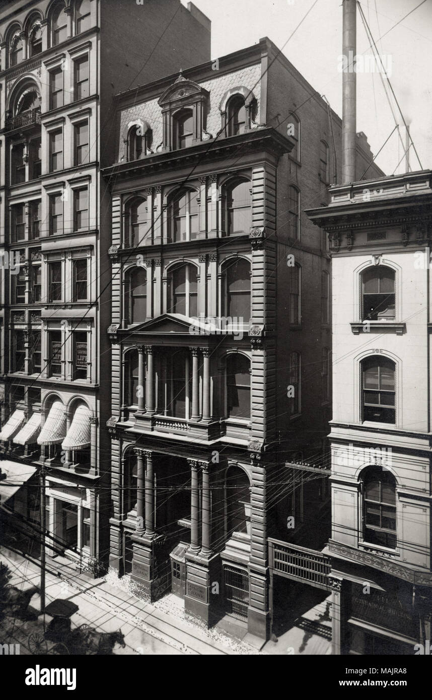 Titolo: terza banca nazionale. 415 - 417 Olive Street. . 1895. Emil F. BUHL Foto Stock
