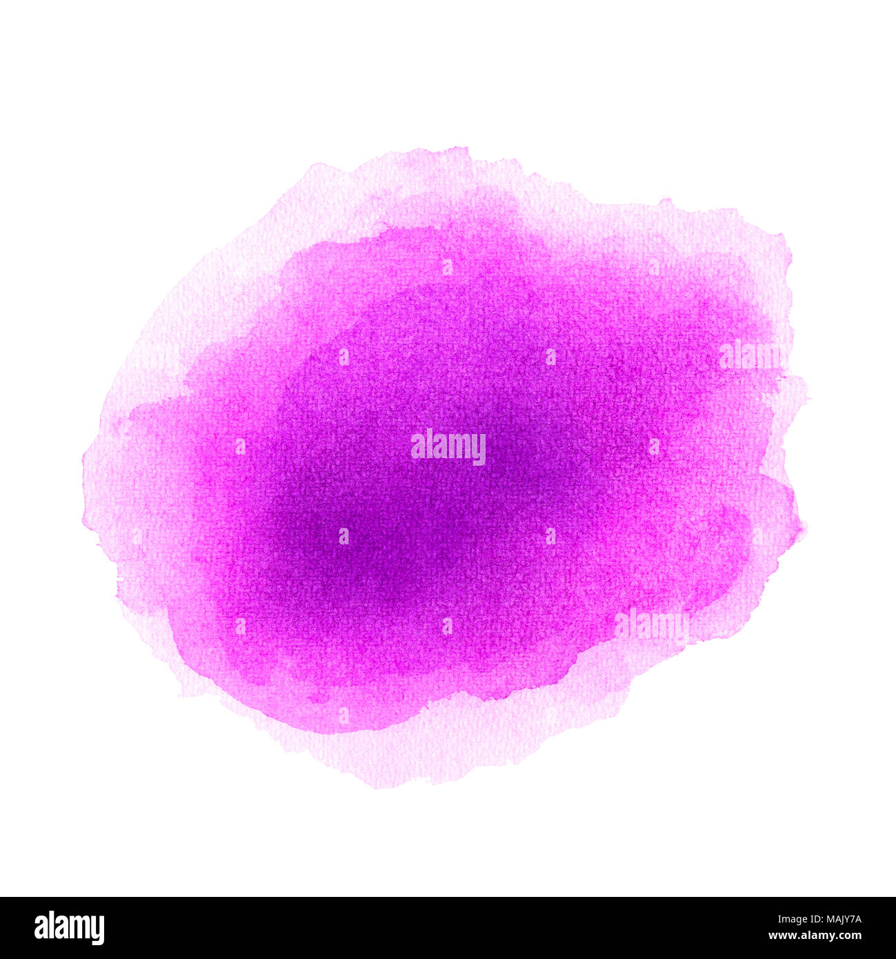 Abstract acquerello rosa su sfondo bianco.Il colore spruzzi in carta.It è disegnato a mano. Foto Stock