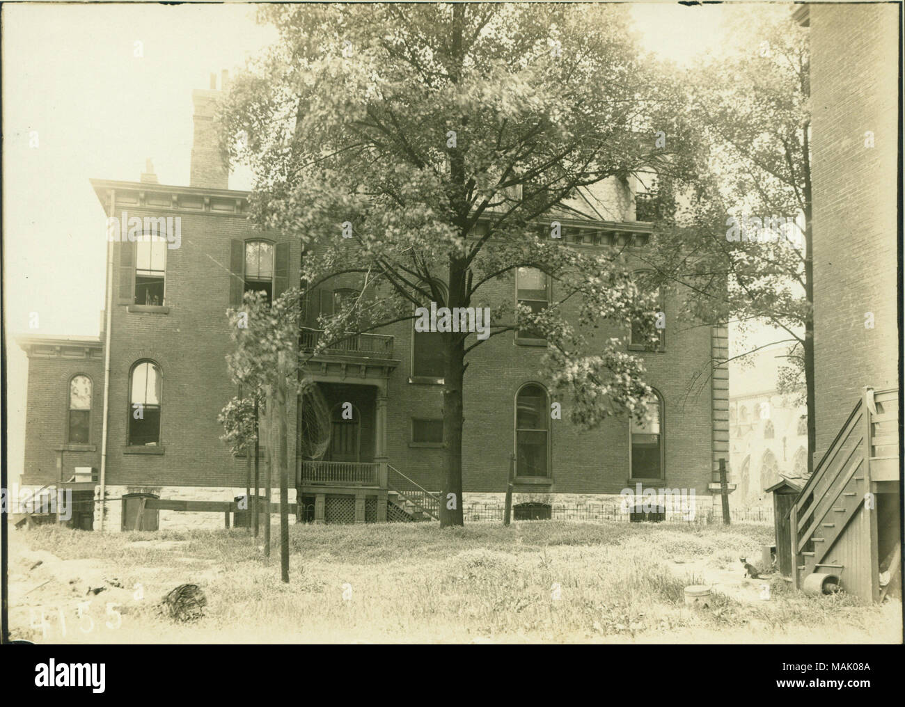 Titolo: vista laterale del 3629 Lindell Boulevard, 15 luglio 1921. . Il 15 luglio 1921. Foto Stock