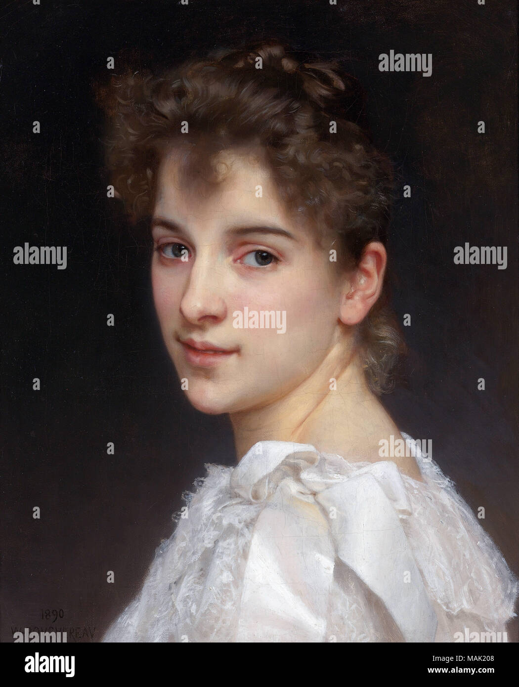 Gabrielle culla da William Bouguereau Foto Stock