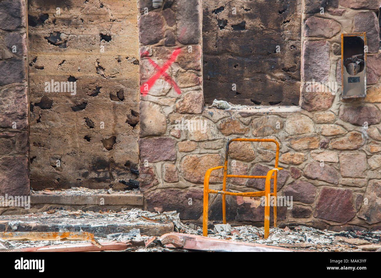 I danni di un incendio, Gatlinburg & Pigeon Forge,, TN, Stati Uniti d'America, da Bill Lea/Dembinsky Foto Assoc Foto Stock