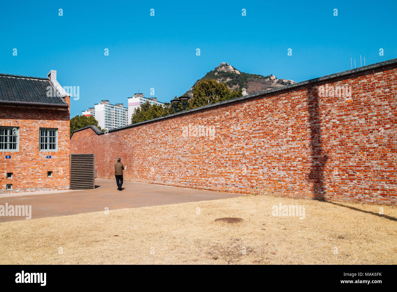 Prigione di Seodaemun Storia Hall di Seoul, Corea Foto Stock