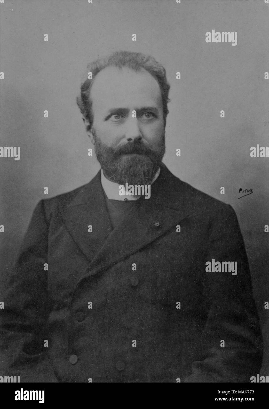 Ritratto del magistrato Manuel Baudouin ( 1846 - 1917 ) - Fotografia di Eugene Pirou ( 1841 - 1909 ) Foto Stock