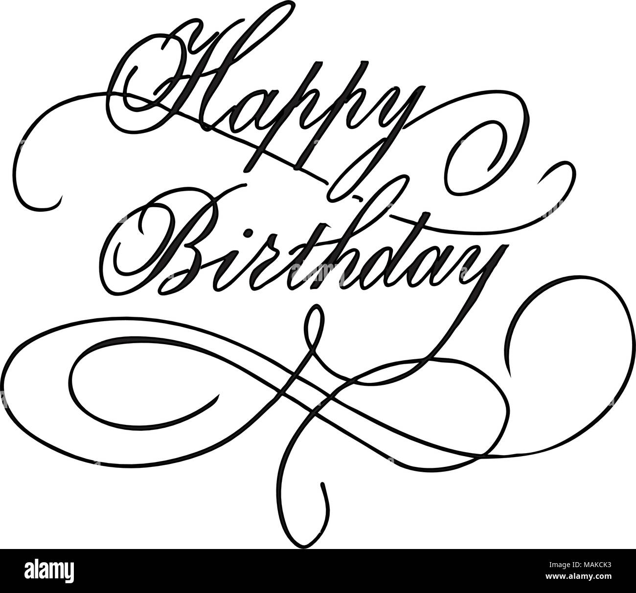Scritte a mano happy birthday immagini e fotografie stock ad alta risoluzione - Alamy