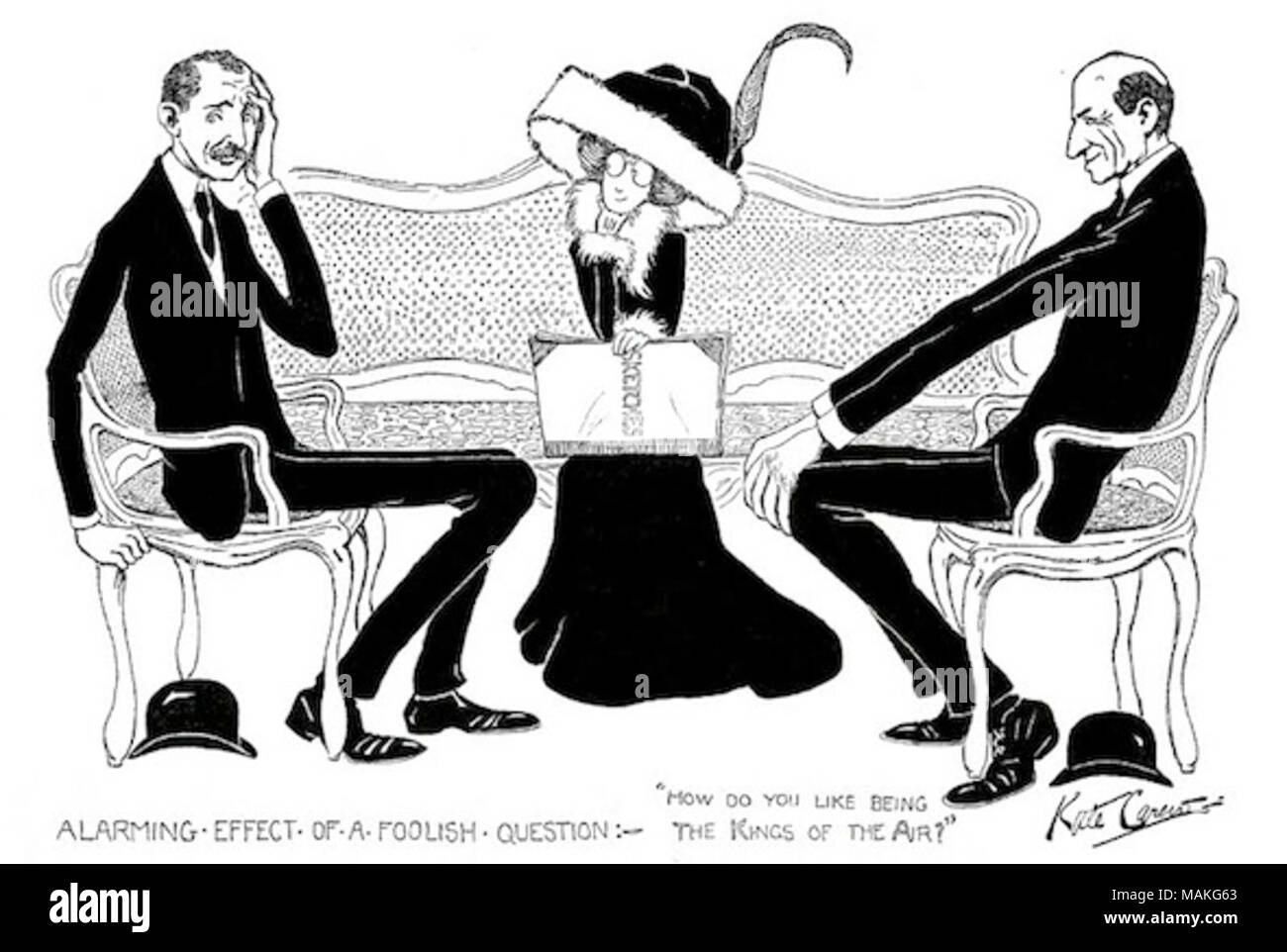 Artwork da Kate Carew (Giugno 27, 1869 - 11 febbraio 1961). Questa illustrazione è di dominio pubblico perché è stato pubblicato per la prima volta negli Stati Uniti prima di 1923. . 19 dicembre 2012, 18:25:30. Daderot Foto Stock