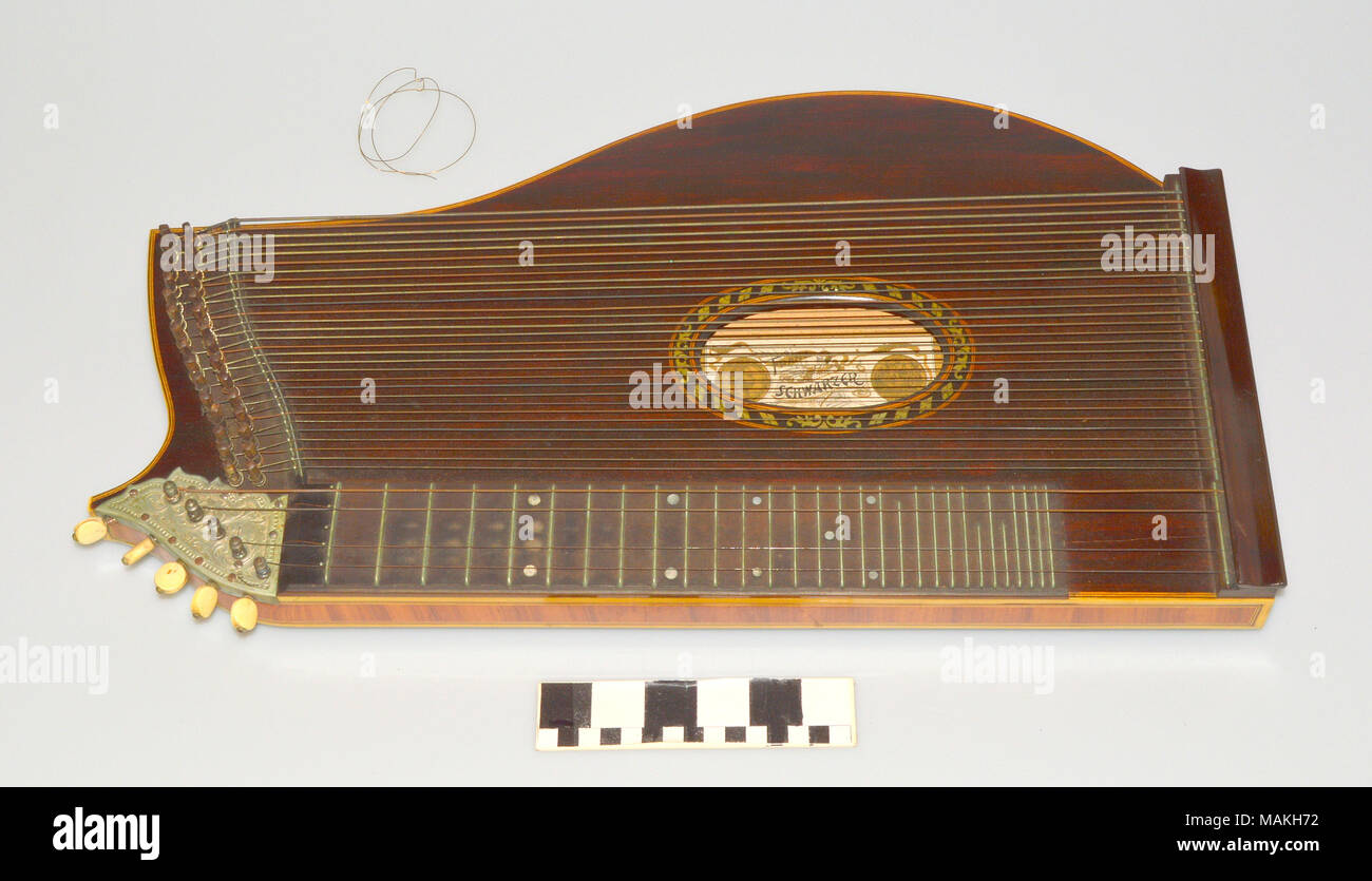 Concerto cetra e caso realizzato nel 1896 da Franz Schwarzer cetra Co., Washington, Missouri Titolo: Concerto cetra e caso di Franz Schwarzer cetra Company . 1896. Franz Schwarzer cetra Co. Foto Stock