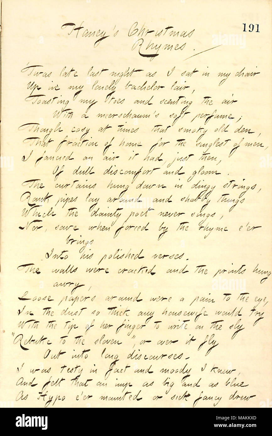Poesie Di Natale Con Le Rime.Jesse Haney La Poesia Di Natale Che E Stata Letta A Edwards Della Famiglia 1859 Festa