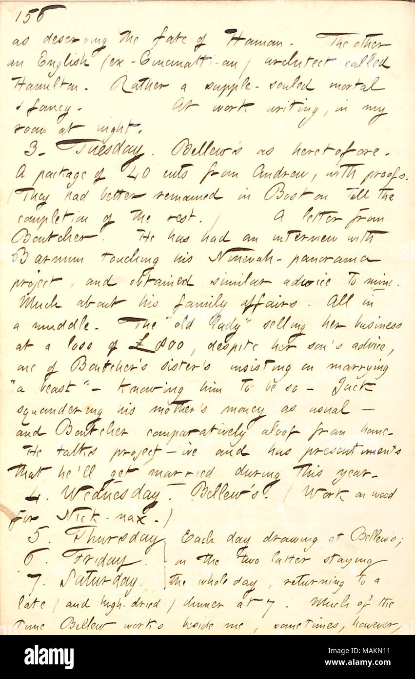 Descrive una lettera da William Boutcher. Trascrizione: come ...