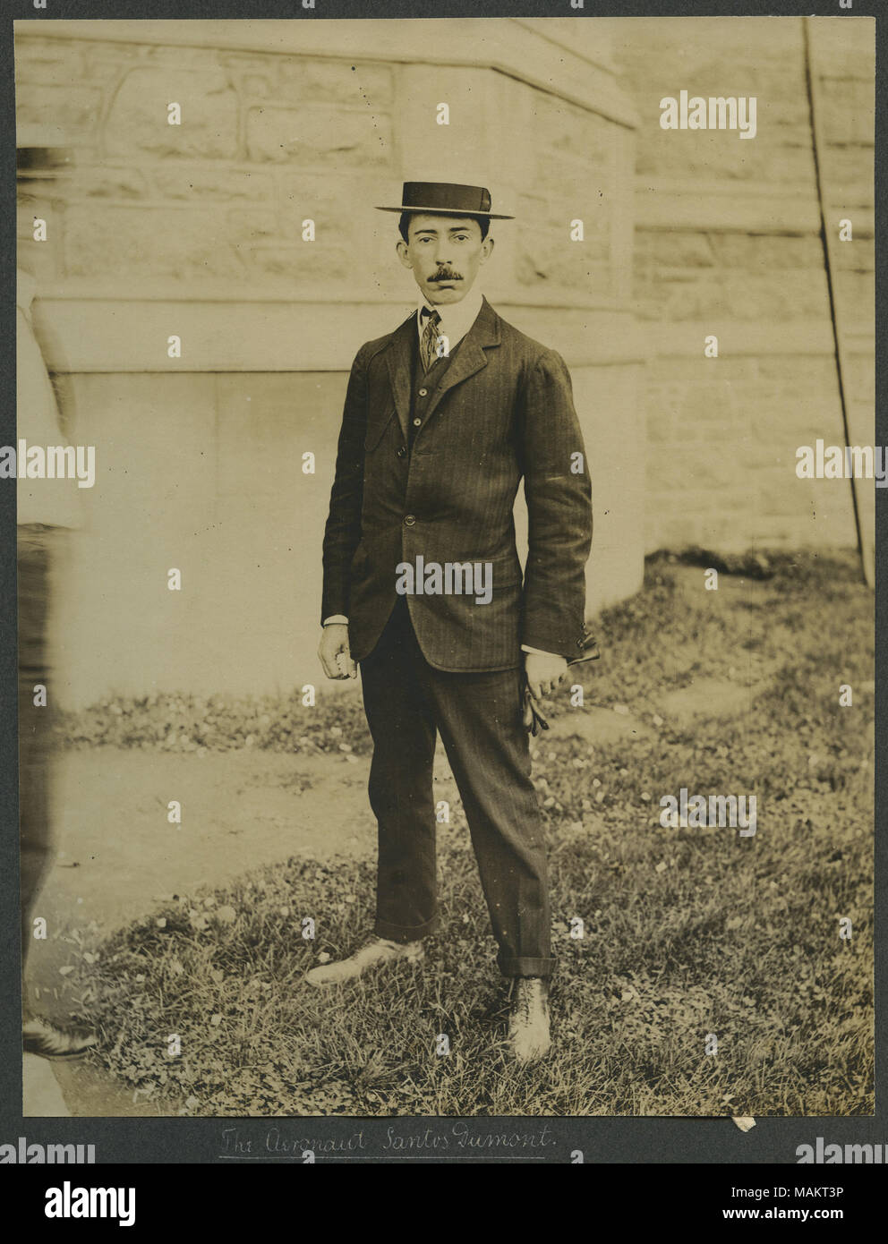 Titolo: Aeronaut Santos Dumont (1904 Fiera Mondiale). . 1904. Foto Stock