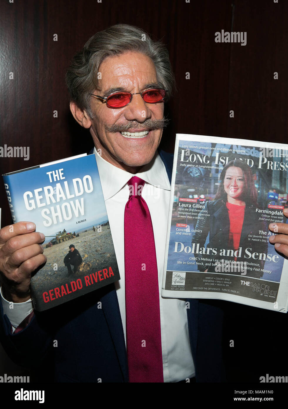 Del Frisco ristorante New York City. 2 apr, 2018. Geraldo Rivera assiste il Geraldo Show libro firma, un ricordo da Geraldo Rivera Foto Stock
