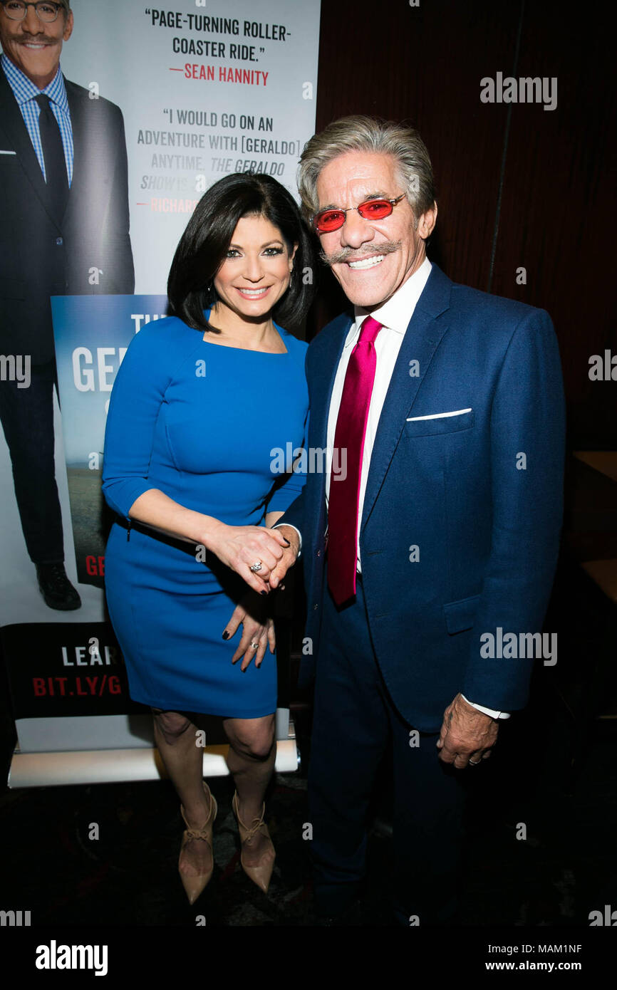 Del Frisco ristorante New York City. 2 apr, 2018. Geraldo Rivera assiste il Geraldo Show libro firma, un ricordo da Geraldo Rivera Foto Stock