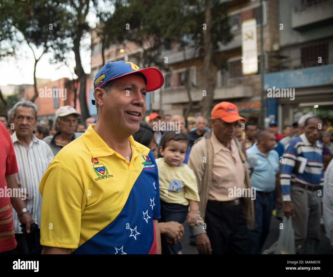 Caracas, Venezuela. 23 Maggio, 2017. Presidente venezuelano Nicolás Maduro parla in un atto di sostegno al gruppo Constitutuent. Credito: Marcos Salgado/Alamy Live News Foto Stock