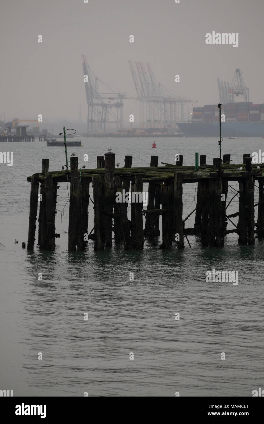 Porto di lavoro Foto Stock